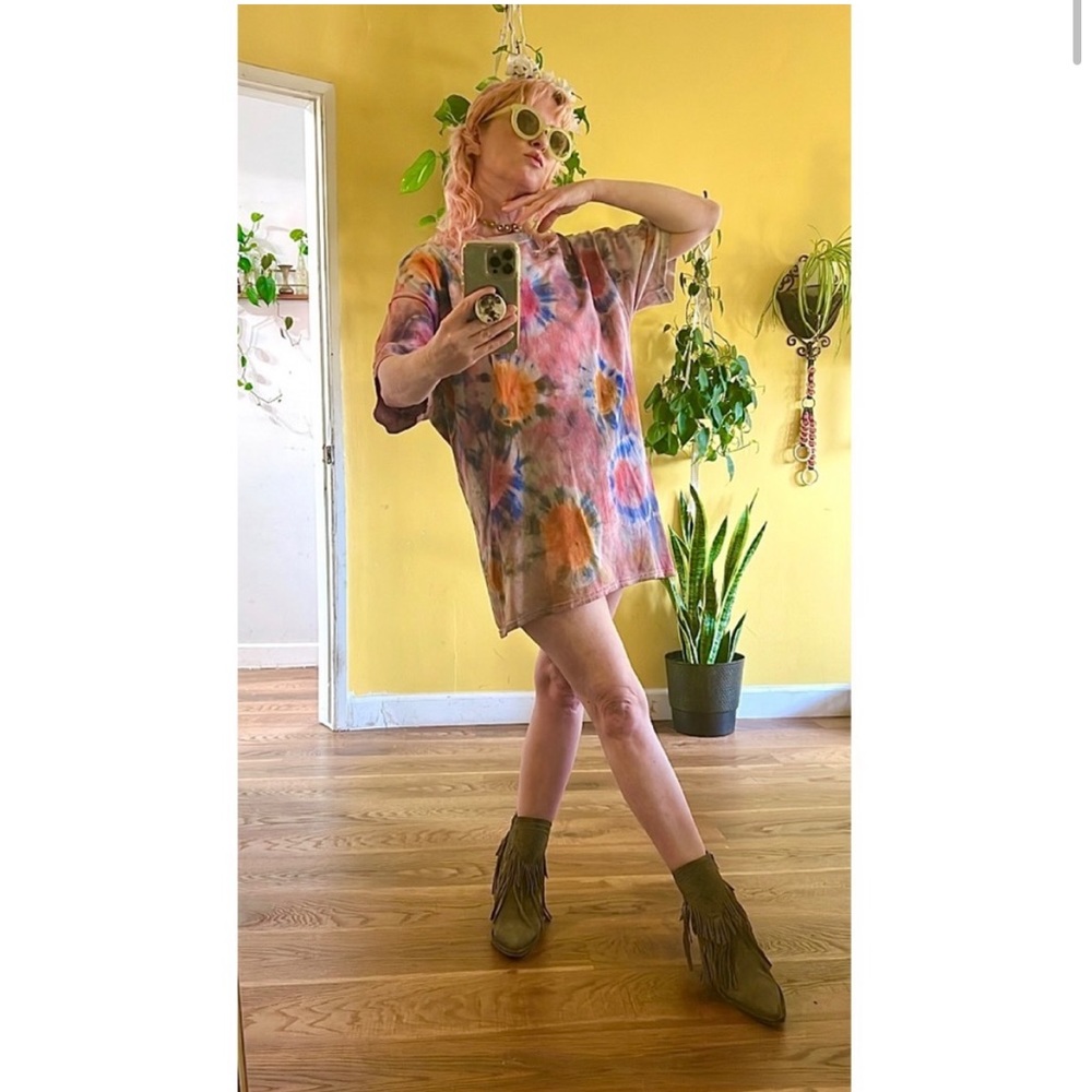 Vintage Tie Dye oversized Hippie T-Shirt